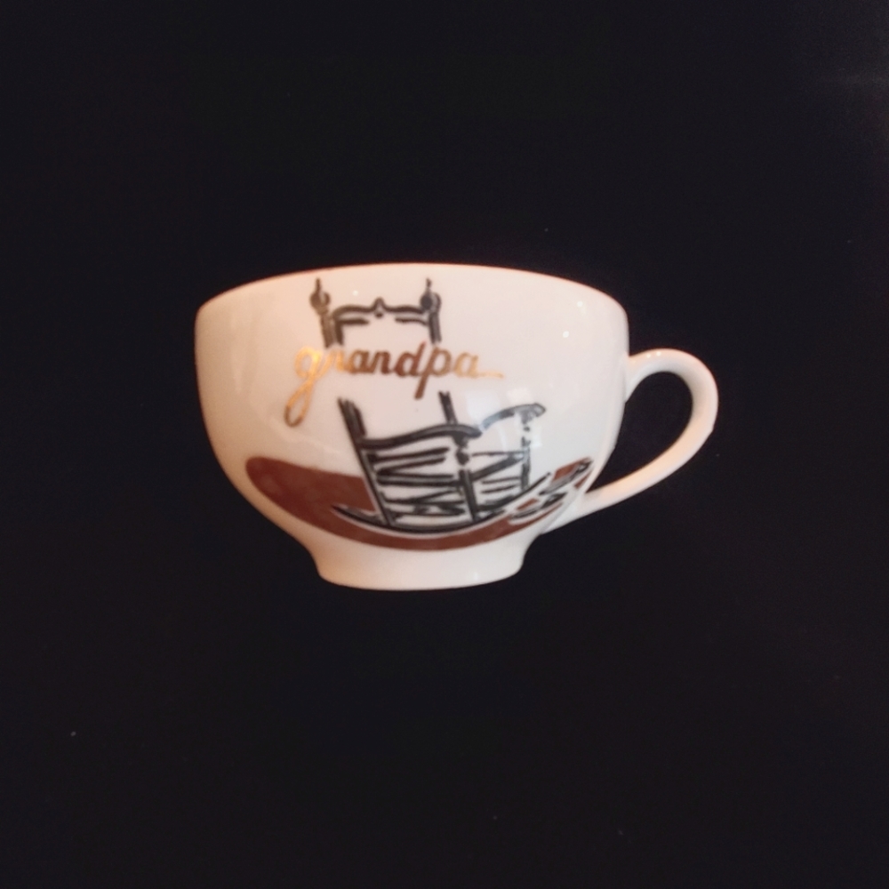 Vintage Lefton Grandpa cup